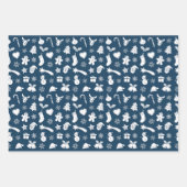 Weißes Weihnachtsmuster Geschenkpapier Set (Vorderseite 3)