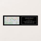 Weißes Weinglas, Bar/Weinkeller, im Detail Visitenkarten (Innenseite Aufgefaltet)