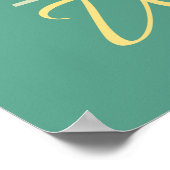 Weißes Weinglas Poster (Ecke)