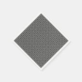 Weißes Weißes Papier mit kleinen, horizontalen Pol Serviette (Ecke)