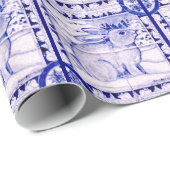 Weißes Weißes Rabbit-Papier Geschenkpapier (Rolleneckpunkt)