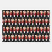 Weißes Weißes Weihnachtsnachtscreme - Umschlagpapi Geschenkpapier Set (Vorderseite)