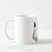Weißes Wiesel Hermelin Winter Hermelin Wildtiere Kaffeetasse (Links)