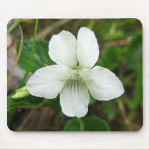Weißes Wild-Violett-Koordinaten Mousepad