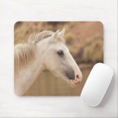 Weißes WildPferd Mousepad (Mit Mouse)