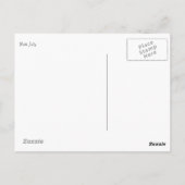 Weißes Wildpferd Postkarte (Rückseite)