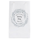 weißes Winterbeeren Wreath-Party Kleine Geschenktüte (Vorderseite)