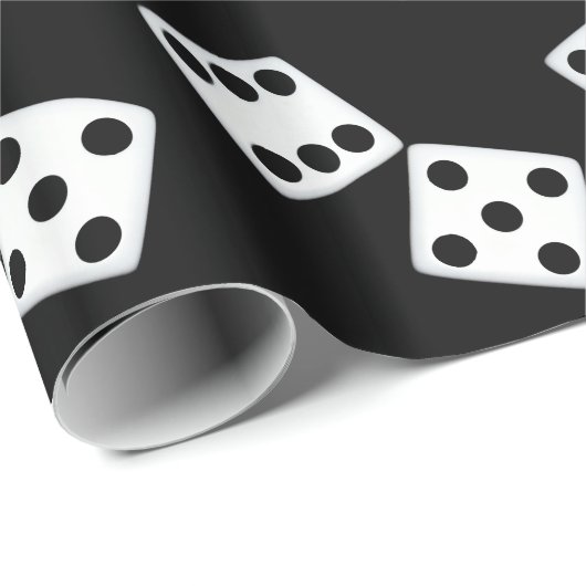 Weißes Würfel-Packpapier Geschenkpapier (Rolleneckpunkt)