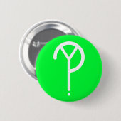 Weißes Y? Symbol auf Grün Button (Vorne & Hinten)