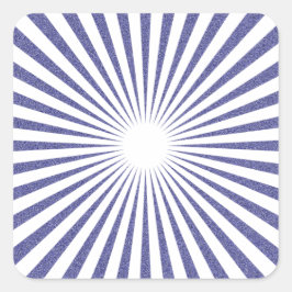 Weißes Ziel: Quadratischer Aufkleber