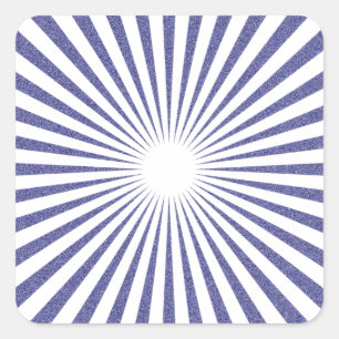 Weißes Ziel: Quadratischer Aufkleber