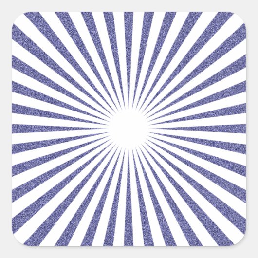 Weißes Ziel: Quadratischer Aufkleber (Vorderseite)