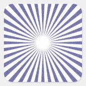 Weißes Ziel: Quadratischer Aufkleber (Vorderseite)