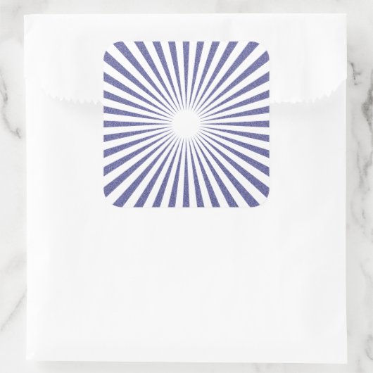 Weißes Ziel: Quadratischer Aufkleber (Tasche)