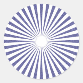 Weißes Ziel: Runder Aufkleber