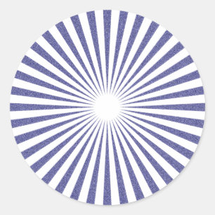 Weißes Ziel: Runder Aufkleber