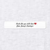 Weißetiketten mit hellbraunem Rechteck Etiketten (Design 1)