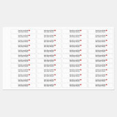 Weißetiketten mit hellbraunem Rechteck Etiketten (Blatt)