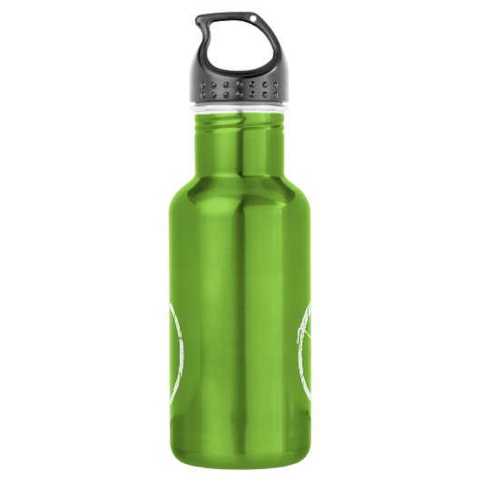 Weißfahrrad Edelstahlflasche (Rückseite)