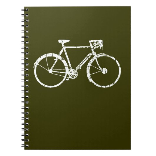 Weißfahrrad Notizblock (Vorderseite)