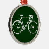 Weißfahrrad Ornament Aus Metall (Rechts)