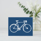 Weißfahrrad Postkarte (Stehend Vorderseite)