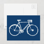 Weißfahrrad Postkarte (Vorne/Hinten)