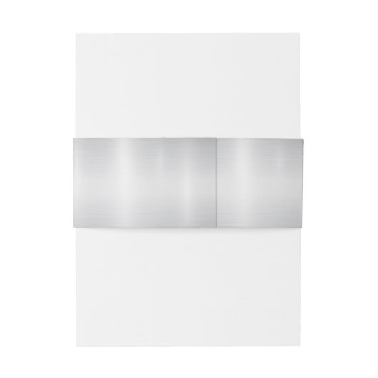 Weißfarbene Blume Golden Frame Silber Aquamarin Einladungsbanderole (Rückseitenbeispiel)