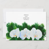 Weißfarbiges Brautparty Einladung (Rückseite)