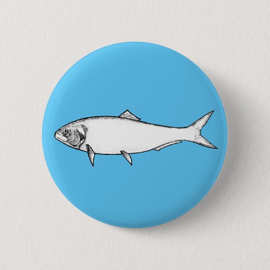 Weißfisch Button (Vorderseite)