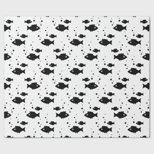 Weißfisch Geschenkpapier (Flach)