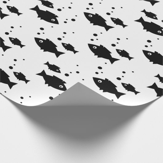 Weißfisch Geschenkpapier (Ecke)