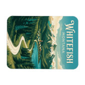 Weißfisch USA Magnet (Horizontal)
