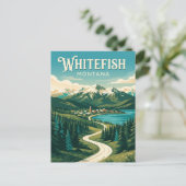 Weißfisch USA Postkarte (Stehend Vorderseite)
