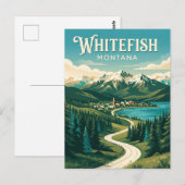 Weißfisch USA Postkarte (Vorne/Hinten)