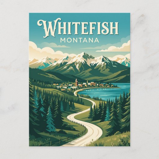 Weißfisch USA Postkarte (Vorderseite)