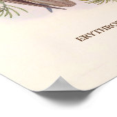 Weißflügelige Rotfußfalke Poster (Ecke)