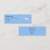 Weißfuchs Mini Visitenkarte (Vorne/Hinten)