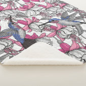 Weißfuchsien und Kolibris Sherpadecke (3/4)