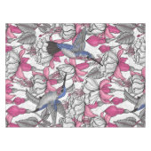 Weißfuchsien und Kolibris Tischdecke (Vorderseite (Horizontal))