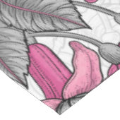 Weißfuchsien und Kolibris Tischdecke (Schrägansicht)