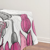 Weißfuchsien und Kolibris Tischdecke (Beispiel)