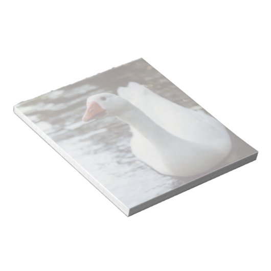 Weißgans Notizblock (angewinkelt)