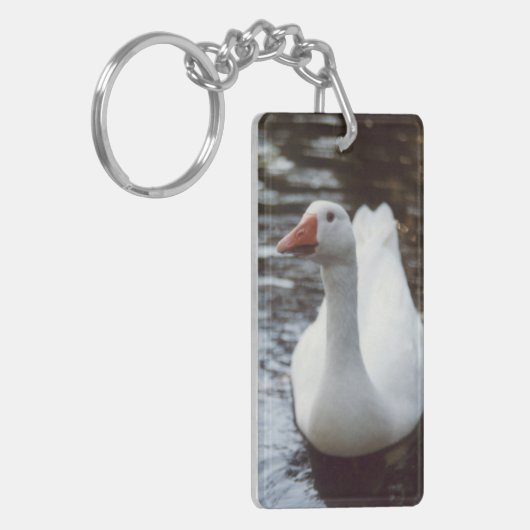 Weißgans Schlüsselanhänger (Vorderseite links)