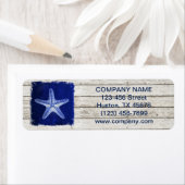 Weißgekalktes Holz Seesterne (Insitu)