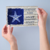 Weißgekalktes Holz Seesterne Flyer (Handgriff)