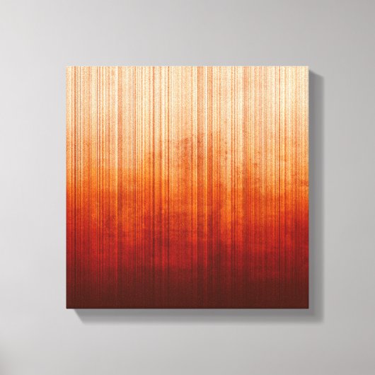Weißgelb-orangefarbenes Burgund gestreift Abstrakt Leinwanddruck (Vorderseite)
