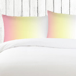 Weißgelb rosa Moderne Ombre Gradient Kissenbezug