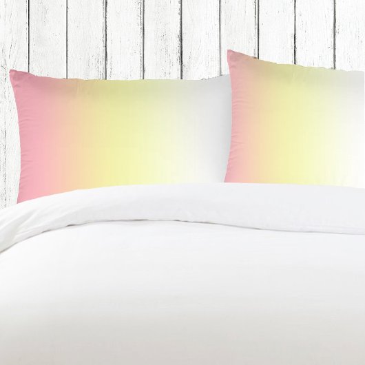Weißgelb rosa Moderne Ombre Gradient Kissenbezug