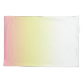 Weißgelb rosa Moderne Ombre Gradient Kissenbezug (Rückseite-Links)